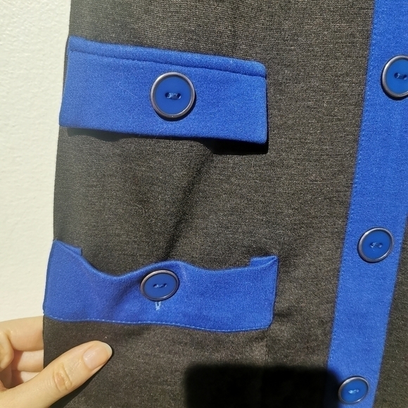 New with tags Amelia small gray blue blazer dress - Picture 3 of 12